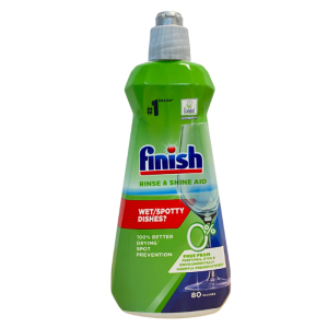 Combo Gel Rửa Bát Finish Eco 0% 900ml + Muối 1.2kg + Nước Làm Bóng Finish Eco 0% 400ml