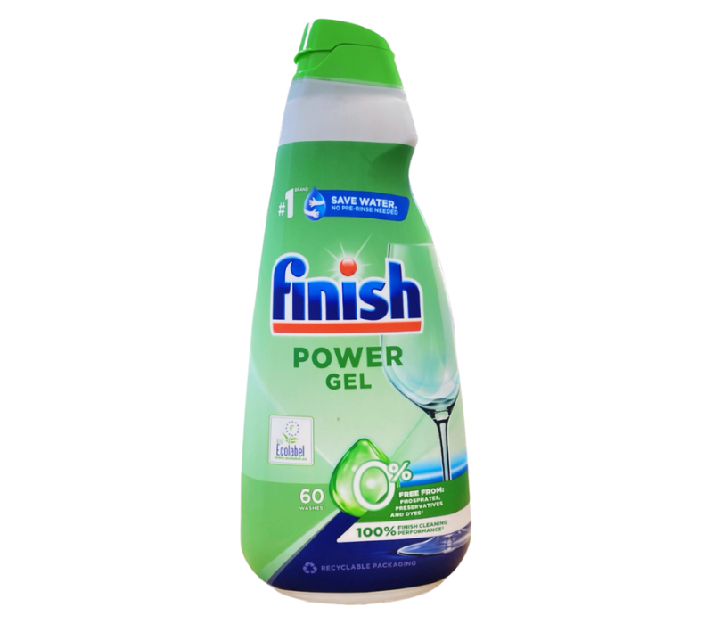 Combo Gel Rửa Bát Finish Eco 0% 900ml + Muối 1.5kg + Nước Làm Bóng Finish Eco 0% 400ml