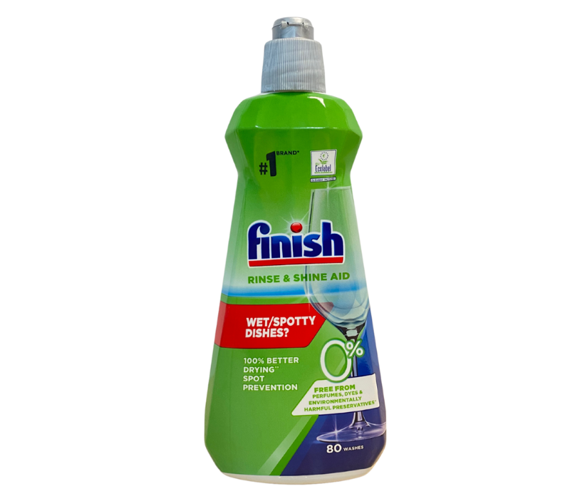 Combo Gel Rửa Bát Finish Eco 0% 900ml + Muối 1.5kg + Nước Làm Bóng Finish Eco 0% 400ml