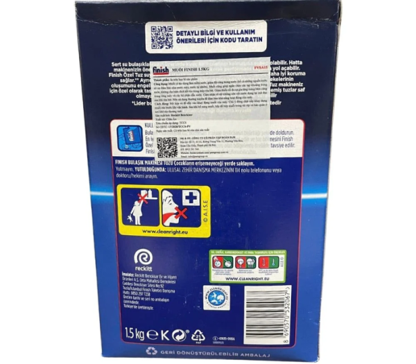 Muối rửa bát Finish 1.5kg