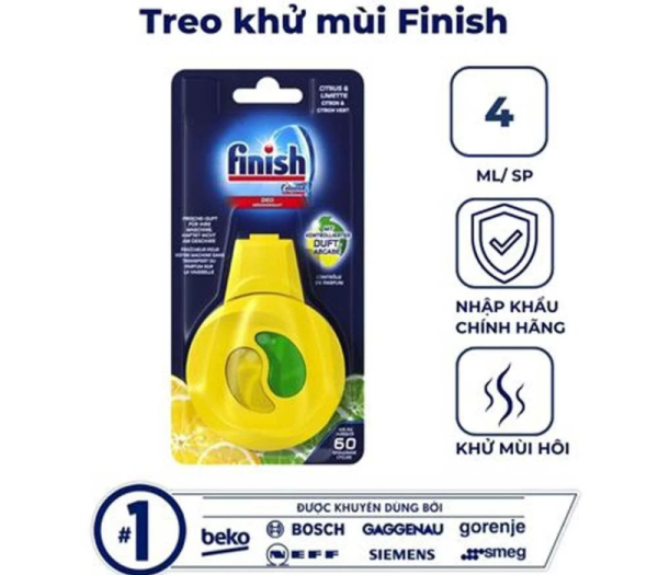 Treo khử mùi Finish hương Chanh