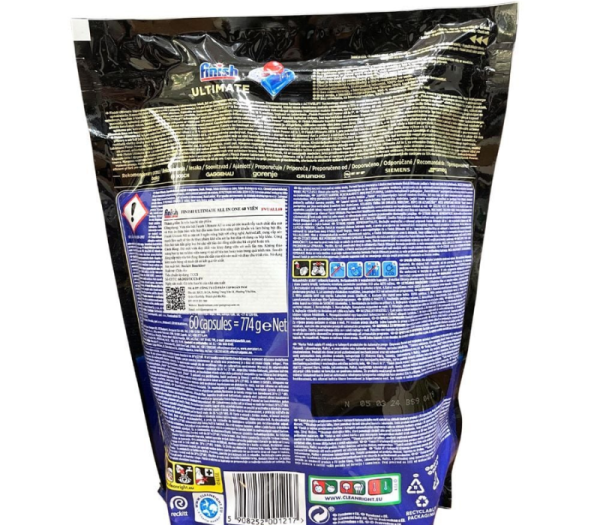 Viên rửa bát Finish Ultimate All in 1 60 viên