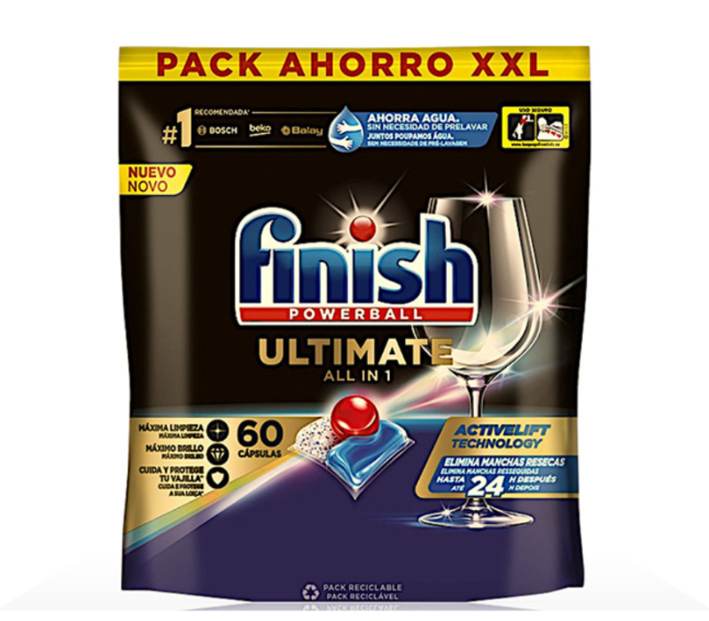 Viên rửa bát Finish Ultimate All in 1 60 viên