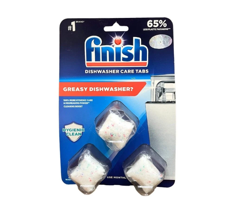 Viên vệ sinh máy rửa bát Finish vỉ 3 viên