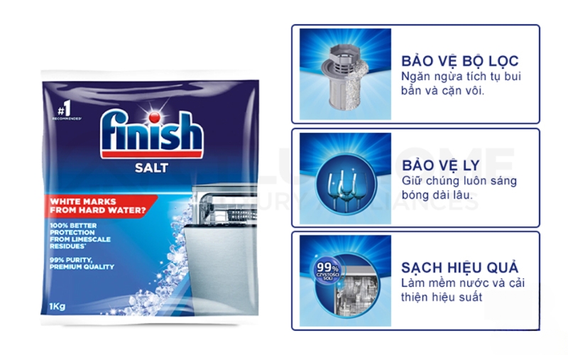 muối rửa bát Finish 1.5kg