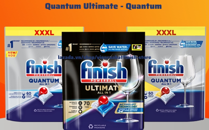 viên rửa bát Finish làm bóng chén đĩa 