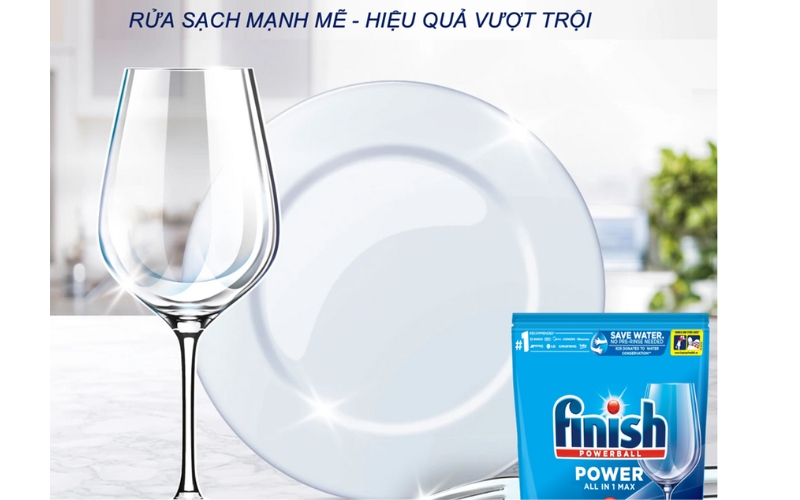 viên rửa bát Finish làm bóng chén đĩa