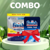 Combo Viên Rửa Bát Finish Quantum All in 1 74 Viên Hương Chanh + Muối 1.5kg